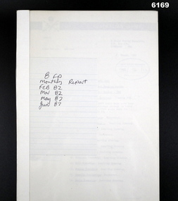 a report summarising the activities of 8 Fd Svy Sqn Feb - Jun 1982