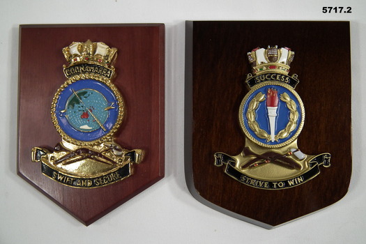 Two Plaques - "Coonawarra" & "Success".