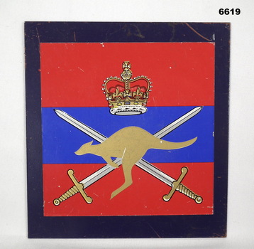 Metal sign for 3rd Division.