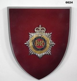 Plaque with RAASC Badge mounted.