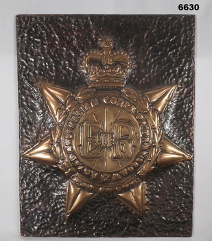 Pressed copper RACT Plaque.