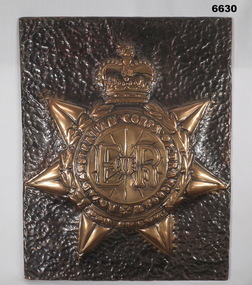 Pressed copper RACT Plaque.