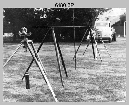 RASvy personnel undertaking topographic surveys. c1950s – 1960s