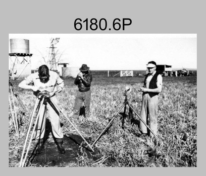 RASvy personnel undertaking topographic surveys. c1950s – 1960s