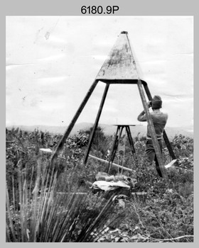 RASvy personnel undertaking topographic surveys. c1950s – 1960s