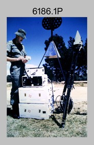 Demonstration of TI4100 GPS Receiver, Royal Australian Survey Corps. c1988.