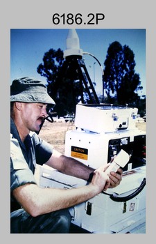 Demonstration of TI4100 GPS Receiver, Royal Australian Survey Corps. c1988.