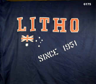 The Lithographic Squadron Flag and staff