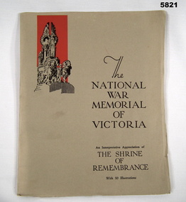 ILLUSTRATIONS OF THE SHRINE OF REMEMBRANCE VICTORIA