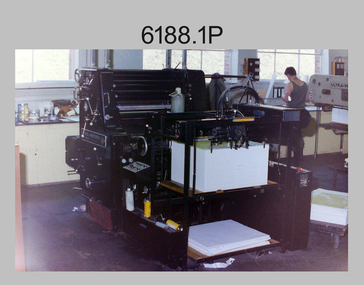 Printing Presses at the Army Survey Regiment, Fortuna Bendigo. Late 1980s.