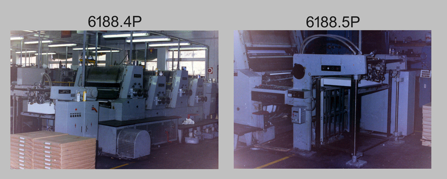 Printing Presses at the Army Survey Regiment, Fortuna Bendigo. Late 1980s.