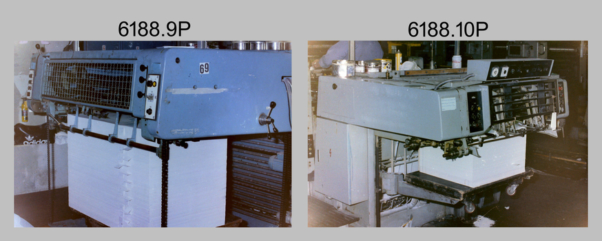Printing Presses at the Army Survey Regiment, Fortuna Bendigo. Late 1980s.