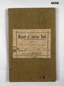 Record of Service Book.
