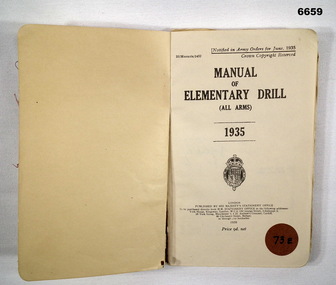 Manual of Elementary Drill 1935.