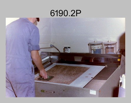 Chromalin Map proof prepared by technicians at the Army Survey Regiment, Fortuna Villa Bendigo. c1990s.
