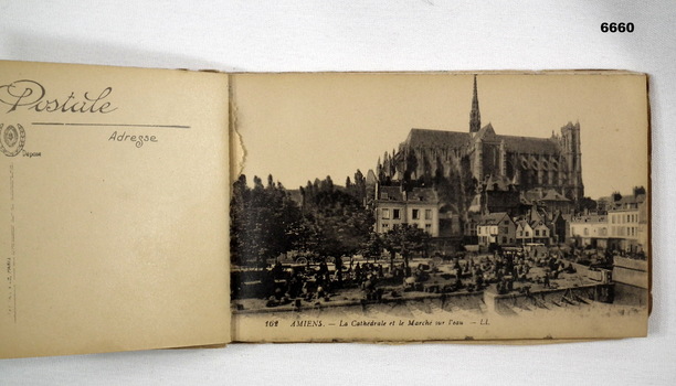 Souvenir booklet of Postcards at Amiens.
