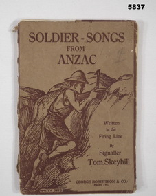 Book of songs from ANZAC WW1