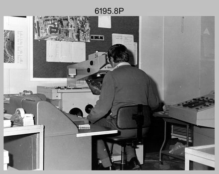 Air Survey Squadron Aerotriangulation Section - Army Survey Regiment, Bendigo. c1979.