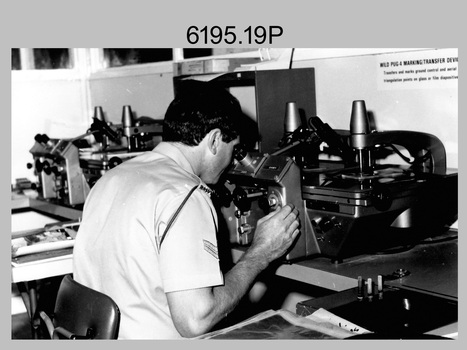 Air Survey Squadron Aerotriangulation Section - Army Survey Regiment, Bendigo. c1979.