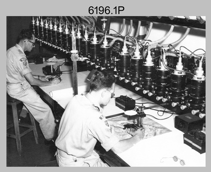 Multiplex mechanical stereoplotting equipment, Army Survey Regiment. c1950s. 