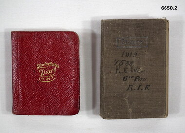 Two pocket diaries of R. C. Wight.