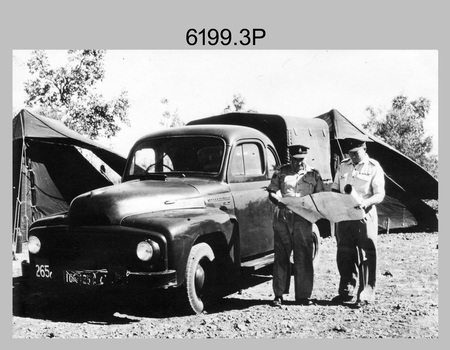 RASvy personnel with Field Survey Vehicles. c1950s. 