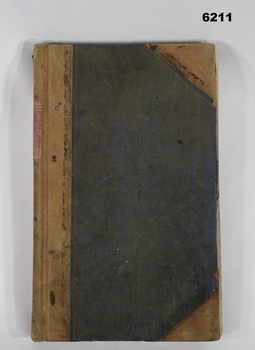 Leather Bound, material Minute book containing records of Army Survey Regiment Map distribution 1978 - 1986