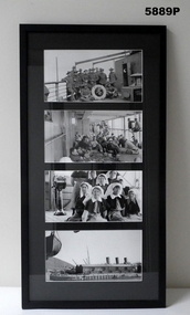 Framed black and white photographs WW1.