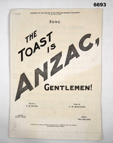 Music score for songs and words.
