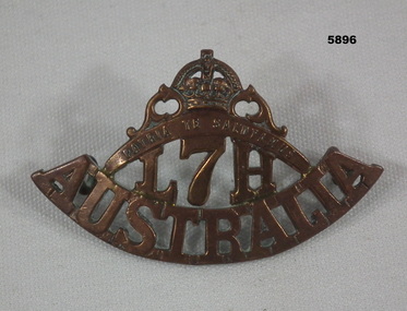 Badge - BADGE, 7TH LH WW1, C.1914 - 18