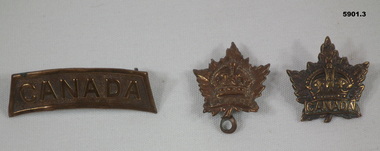 Badge - BADGES, CANADA WW1, C. 1914 - 18