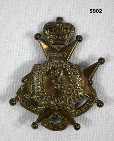 Badge - BADGE, NZ CADETS, C. 1897 onwards