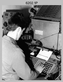 Typesetting Equipment and Personnel, Army Survey Regiment, Fortuna, Bendigo. c1960s to 1979.