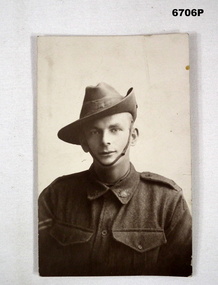 Head and shoulders photo of Australian soldier.