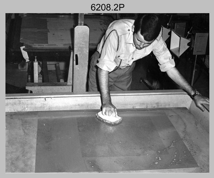 Lithographic Squadron’s Print Troop Equipment and Personnel - Army Survey Regiment, Bendigo. c1970s.