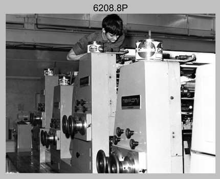 Lithographic Squadron’s Print Troop Equipment and Personnel - Army Survey Regiment, Bendigo. c1970s.