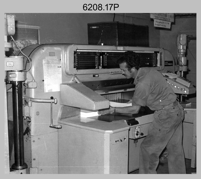 Lithographic Squadron’s Print Troop Equipment and Personnel - Army Survey Regiment, Bendigo. c1970s.