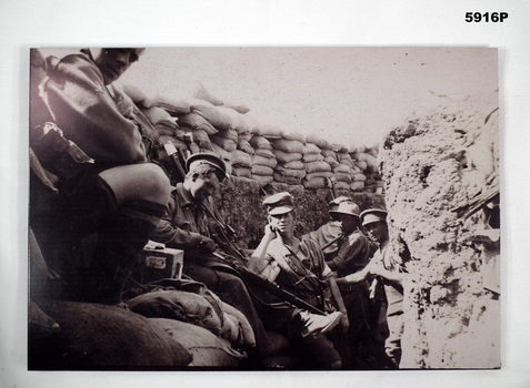 Mounted black and white photograph WW1.