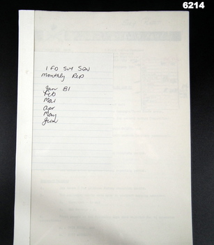 A report on activities of 1 Fd Svy Sqn from Jan 1981 - Jun 1981