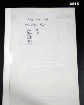 A report on activities of 1 Fd Svy Sqn Jul 1981 - Dec 1981