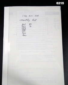A report on activities of 1 Fd Svy Sqn Jul 1981 - Dec 1981