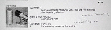Optical telescope to accurately measure line-weights (thickness)