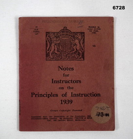 Booklet on Training for Instructors.