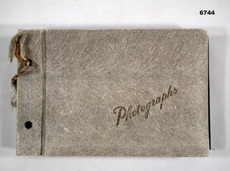 Photo Album cover with photo's of WW1 38 Btn graves.