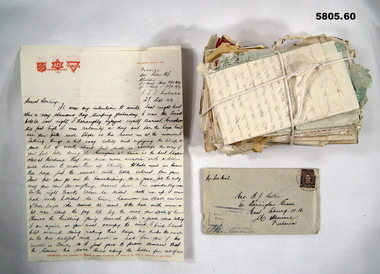 Handwritten letters home from overseas Jan 43 - Nov 43
