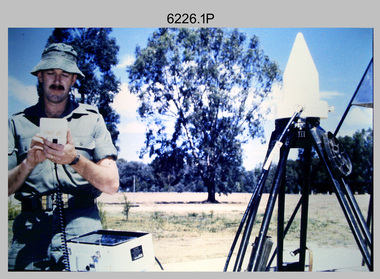 Demonstration of TI4100 GPS Receiver, Royal Australian Survey Corps. c1988.