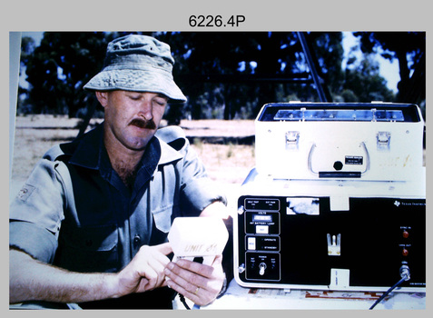 Demonstration of TI4100 GPS Receiver, Royal Australian Survey Corps. c1988.