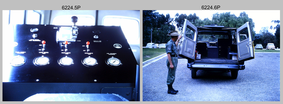 JGEM Survey Vehicle - Army Survey Regiment, Fortuna, Bendigo. c1960s. 