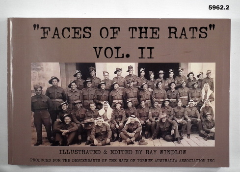 TWO VOLUME BOOK BIOGRAPHY "RATS OF TOBRUK" WW2.