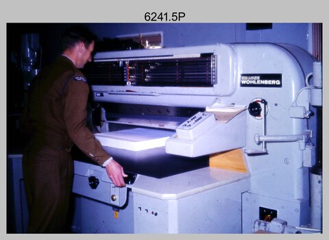 Print Troop Equipment and Personnel - Army Survey Regiment, Bendigo. c1970s. 